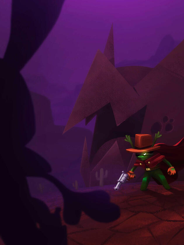 Tumbleweed Standoff • Dewdrop Dynasty Fanart